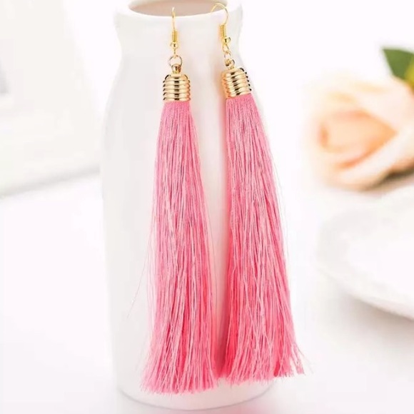 NEW!💙💎💗GORGEOUS LIGHT PINK TASSELS!💗💎💙GOLDEN - Picture 4 of 6